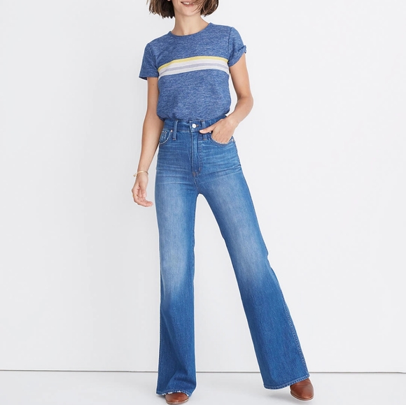 Brand New Madewell 11" High Rise flare Jeans - Picture 1 of 5